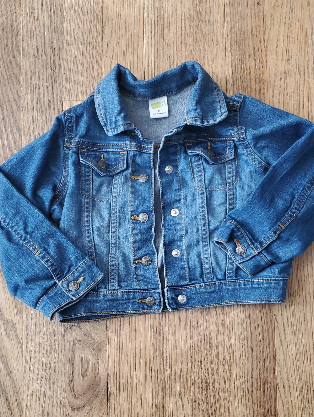 2T Girls Crazy 8 Kids Dark Blue Denim Jacket